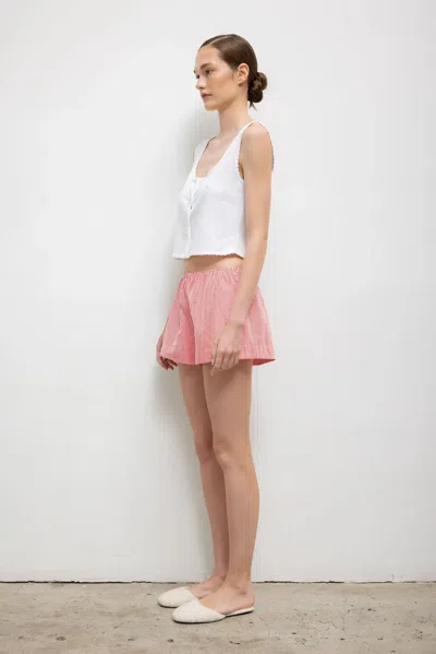 Leset Pointelle Button Down Tank In Multi