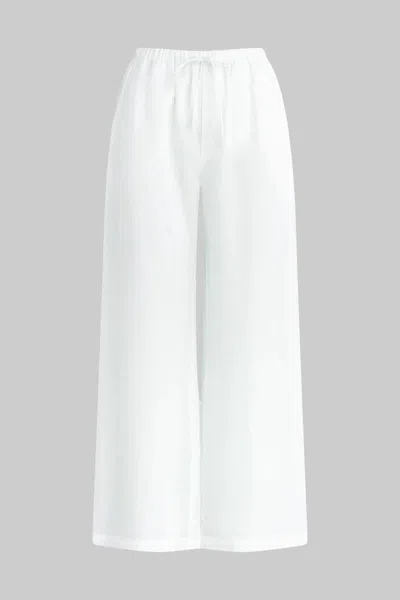 Leset Pre-order: Daniel Drawstring Pocket Pant In White