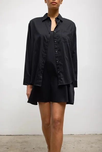 Leset Pre-order: Yoko Classic Button Down In Black