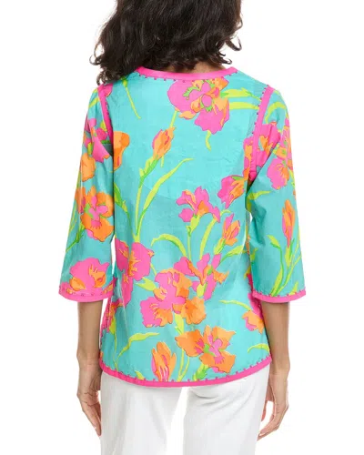 Gretchen Scott Embellished Icon Iris Top In Multi