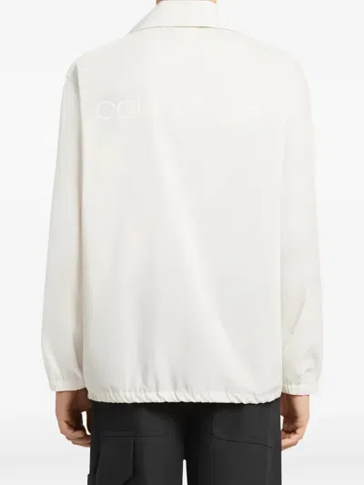 Courrèges Logo-print Oversized Jacket In White