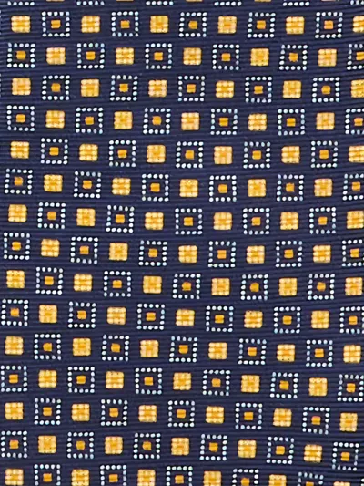 Kiton Geometric-pattern Jacquard Tie In Black