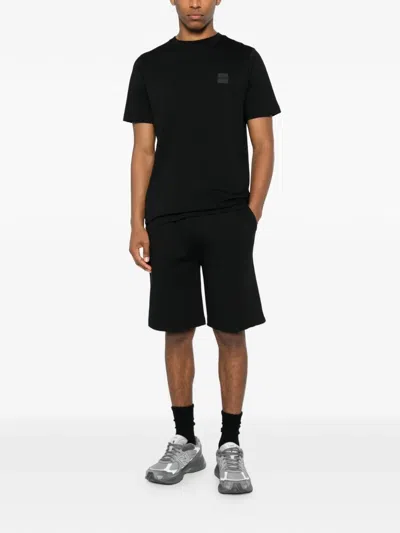 Outhere Logo-patch T-shirt In Black