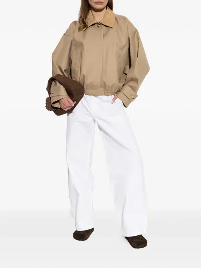 Frame Patch-pocket Jeans In White