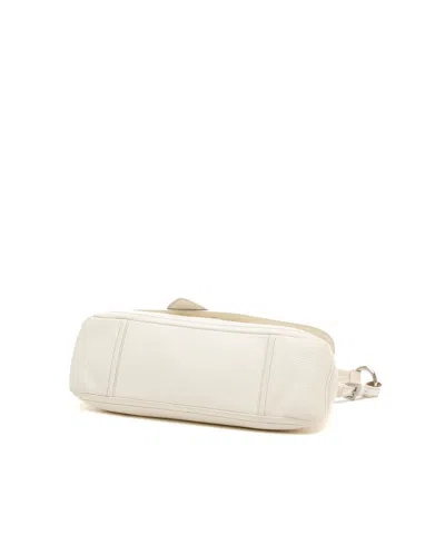 Prada Leather Shoulder Bag In White
