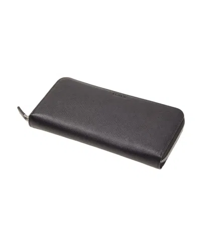 Prada Black Zippered Wallet In Black