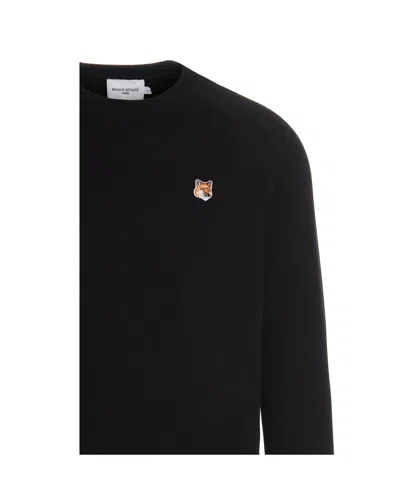 Maison Kitsuné Maison Kitsune Fox Head Regular Sweatshirt In Black