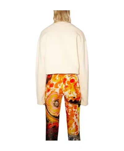 Acne Studios Logo-print Sweatshirt In Brown