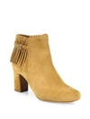 TABITHA SIMMONS Surrey Fringed Suede Block-Heel Booties