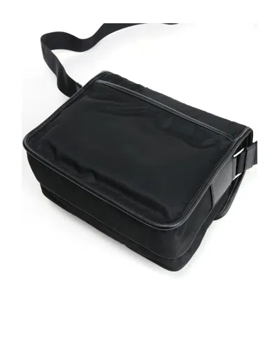 Prada Logo Shoulder Bag In Black