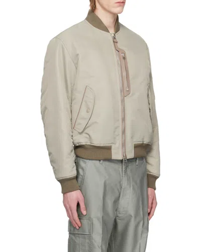 Tom Ford Bomber Jacket In Neutral
