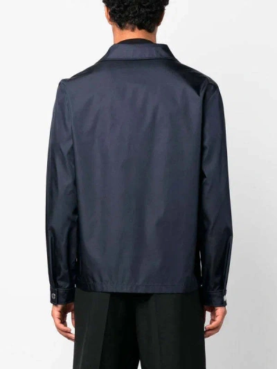 Prada Casual Jacket In Blue