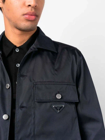 Prada Casual Jacket In Blue