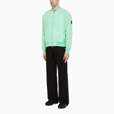 Stone Island Mesh-panel Bomber Jacket In Multi