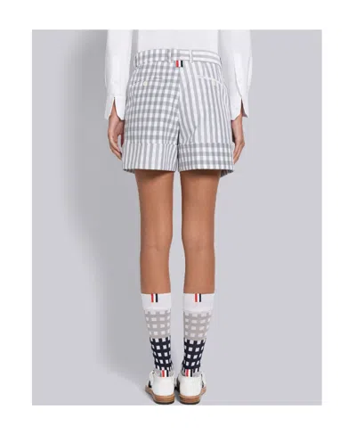 Thom Browne Gingham Check Tailored Shorts In Multi
