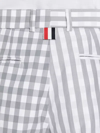 Thom Browne Gingham Check Tailored Shorts In Multi