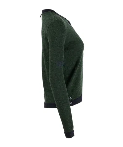 Thom Browne Long Sleeved Buttoned Cardigan In Multi