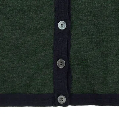 Thom Browne Long Sleeved Buttoned Cardigan In Multi