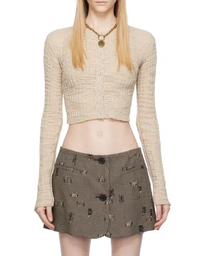 Acne Studios Rib Sweater In Neutral