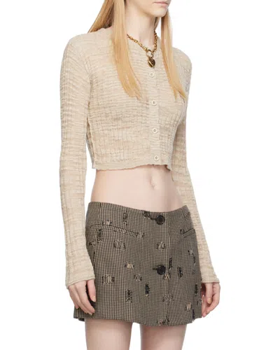 Acne Studios Rib Sweater In Neutral