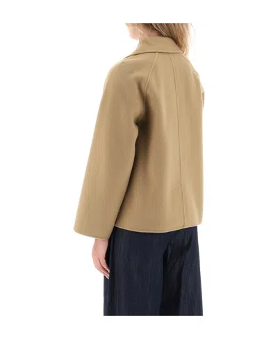 Weekend Max Mara Double-breasted Jacket In Brown