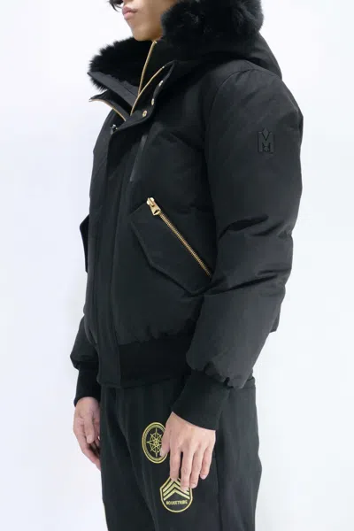 Mackage Long-sleeved Down Jacket In Black