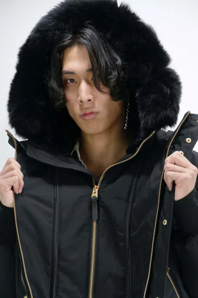 Mackage Long-sleeved Down Jacket In Black
