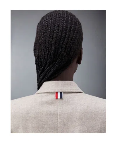 Thom Browne Chesterfield Wool Coat In White