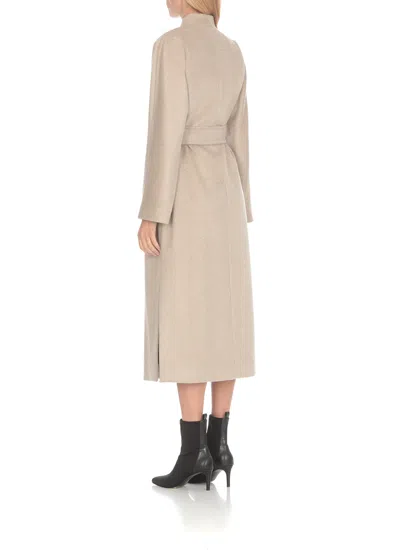 Max Mara Long-sleeved Coat In Multi