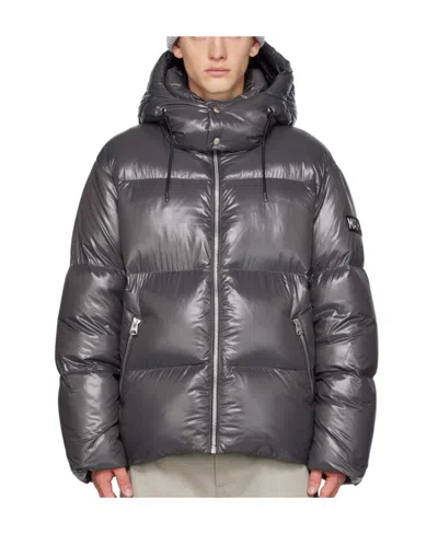 Mackage High-neck Zip-up Down Jacket In Multi