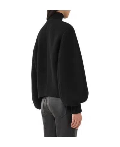 Chloé Lantern Sleeve Wool Jacket In Black
