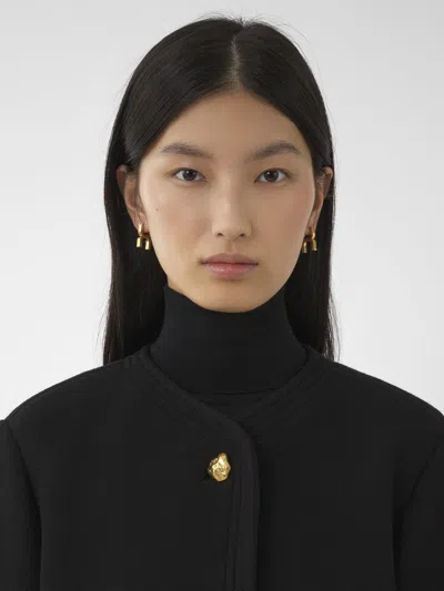 Chloé Lantern Sleeve Wool Jacket In Black