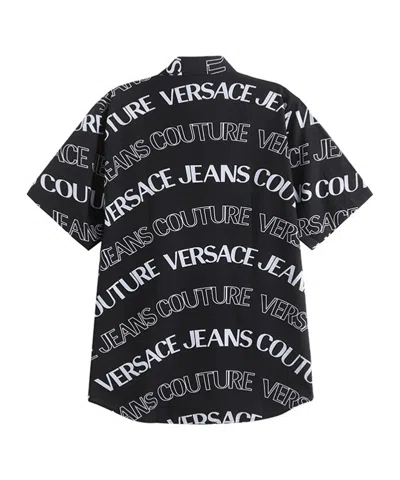 Versace Jeans Patterned Shirt In Black