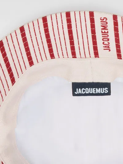 Jacquemus Le Bob Gadjo Knotted Bucket Hat In White