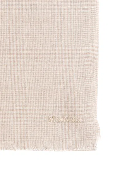 Max Mara Plaid Scarf In Red