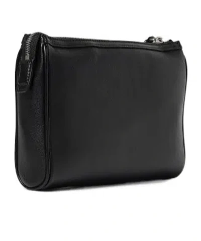 Bally Code Zipped Clutch Bag In Black