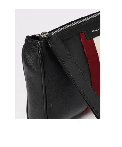 Bally Code Zipped Clutch Bag In Black
