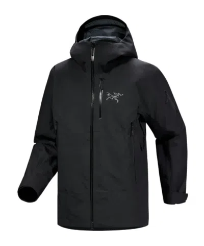 Arc'teryx Beta Hooded Windbreakers Jacket In Black
