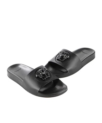 Versace Flat Sandals In Multi
