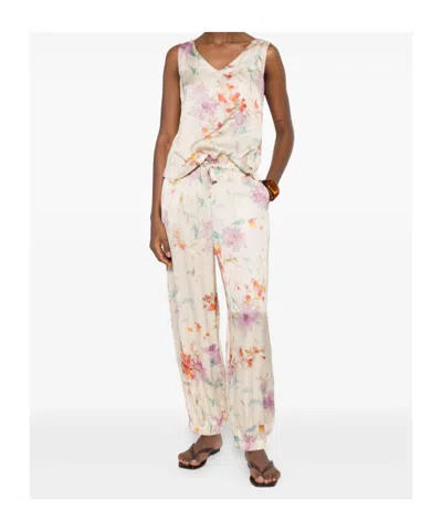 Herno Floral-pattern Trousers In Multi