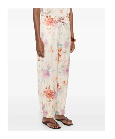 Herno Floral-pattern Trousers In Multi
