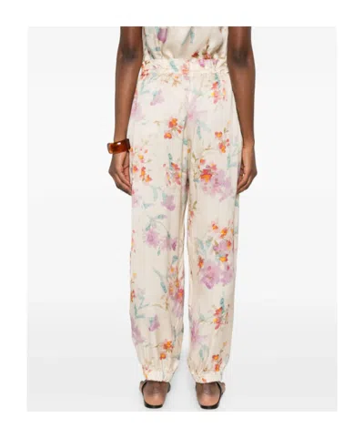 Herno Floral-pattern Trousers In Multi