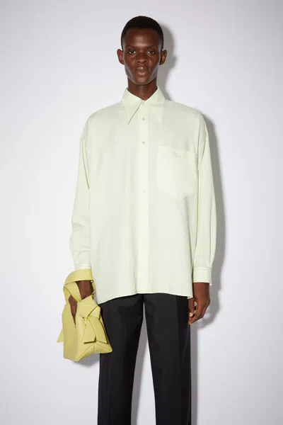 Acne Studios Oversized Long-sleeve Shirt In White