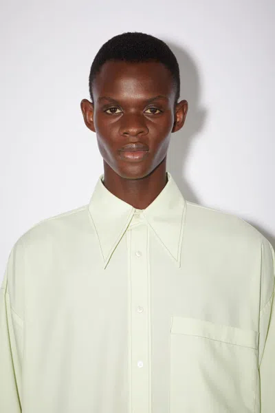 Acne Studios Oversized Long-sleeve Shirt In White