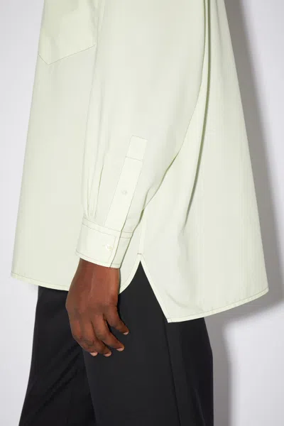 Acne Studios Oversized Long-sleeve Shirt In White