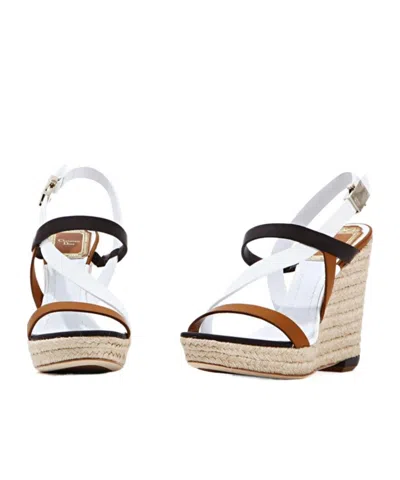 Dior Wedge Sandals With Straps In Multi