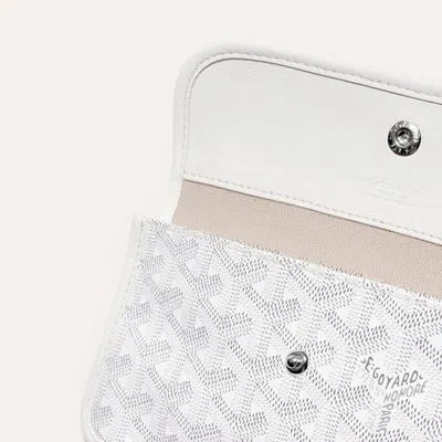 Goyard Patterned Handbag In White