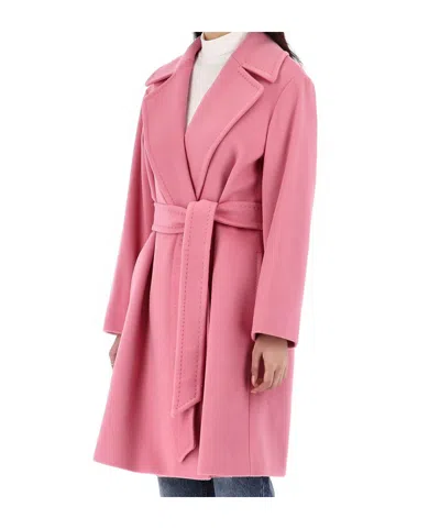 Max Mara Long-sleeved Coat In Pattern