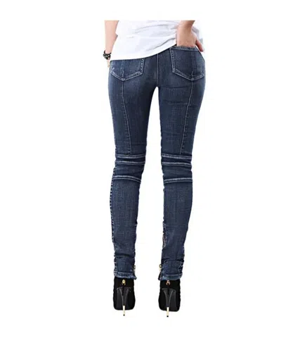 Balmain Jeans With Belt Loops In Blue