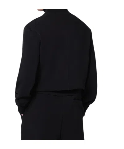Entire Studios Buttoned Sweatshirt In Black